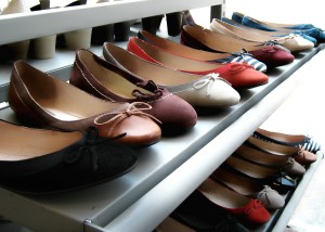 shoes on display